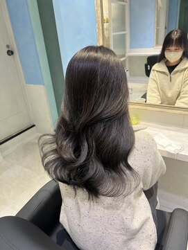 アソビセカンド 原宿(ASOBI 2nd) オリーブグレージュ　20代/30代/ブリーチなし