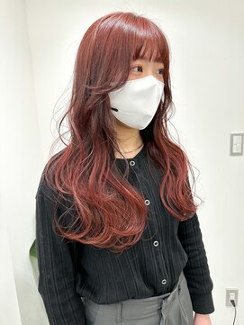 アンリ(Anli) 【Anli☆岩瀬萌】チェリーレッド ブリーチなしダブルカラー