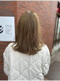 【117hairgarage】ブリーチ_サンドベージュ
