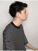天神【BIRTH】ブルーグレージュ×ニュアンスパーマ×束感　2