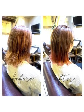 アックスピュア(axe pure) ピンクグラデーションカラー