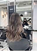 バレイヤージュ ミルクティーアッシュ