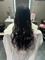 ヴィアンジュ(viange)&nbsp;#シールエクステ#インナーカラー風#ペールバイオレット