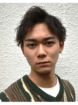 フリーク バーバーショップ 都島店(FREAK BARBER SHOP) ハンサムショート　アップバング　ツイストスパイラルパーマ