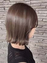 ハイバレーヘアーメゾン(HIGH VALLEY HAIRMAISON) 肩上ショートボブぱっつんハイライト岡山南中央町