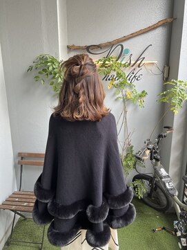 ディッシュ 五反田(dish) ハーフアップ○推し活ヘア☆五反田美容院