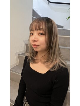 ファーム 大崎店(FAAM) ローライト×ミルクティー×レイヤーカット