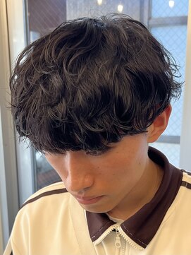 バイフィフス 原宿/表参道(by fifth) 原宿ゆるめシャドウパーマメンズマッシュウルフカット10代20代