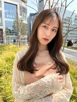 クク(coucou)&nbsp;透明感ベージュ×前髪あり