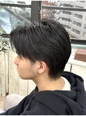 ハチ周りの浮き癖も◎ダウンパーマ 6:4サイドパート