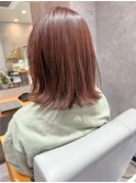 ピンクブラウン・髪質改善カラー・美髪/20代30代40代50代