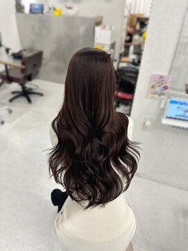 ハピネス クローバー 学園前店(Happiness CLOVER) カシスレッドカラー　くびれ巻き　韓国レイヤー