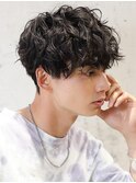大人の波巻きスパイラルパーマ