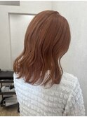 ブリーチでつくるオレンジブラウン
