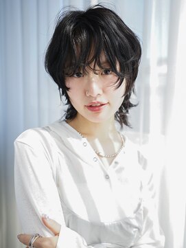 アイティーバイアルバム 藤沢店(IT by ALBUM) 暗めカラー韓国ヘア前髪カットショート顔周りレイヤー_F30807