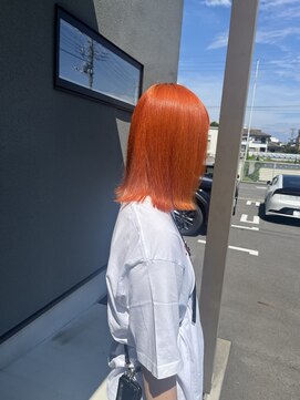 クオン 伊勢崎(QUON.) ブリーチありオレンジカラー