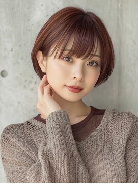 ルービック 奈良(Rubik's) レディース韓国レイヤーナチュラル小顔ショート