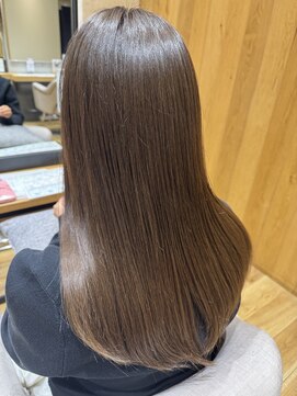 フィゼル あべのルシアス店(Aujua fizelle) 髪質改善カラー×シアーベージュ