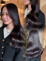 アオ(ao.)&nbsp;ブリーチなしで叶うボルドーヘア♪