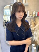 ジーナ 天神(Zina)&nbsp;韓国ヘア/レイヤーカット/顔周りカット/グレージュカラー