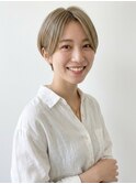 夙川/苦楽園口/クールショート/刈り上げショートボブ/ブリーチ