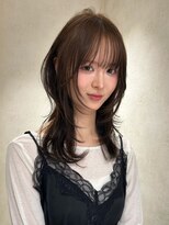 パーク(PAAQ)&nbsp;セミロング/ハッシュカット/レイヤーカット/ブリーチなしWカラー