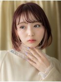 インナーカラー/チェリーピンク/チェリーレッド/顔周りレイヤーe