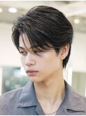 名駅ニュアンスパーマフェザーパーマ韓流センターパート毛流れ