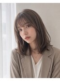 抜け感くびれミディ・透明感カラー/20代