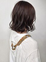 リコ 池袋東口店(Liko)&nbsp;顔周りレイヤー ミディアムレイヤー ウェーブ 透明感カラー