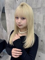 ワンズミラー 原宿(ONE's MIRROR)&nbsp;ハッシュカットグレージュデザインカラーツートンカラー原宿駅