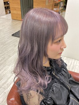 ビードロ 吉祥寺店(vi dro) 【お客様スタイル】ホワイトラベンダー