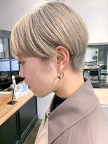 ヴェルダ 池袋店(verda)&nbsp;ホワイトミルクブロンド×マッシュショート＊fukuda