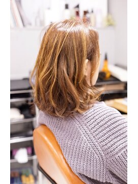 ミッシェル アフロート(michelle afloat) 髪質改善ツヤ透明感ハイライトカラーふんわりモテ髪カーブカット