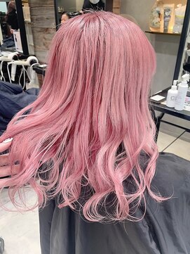 トルネード(TORNADO) ケアブリーチで作る鬼滅の刃カラー猗窩座ホワイトピンクアッシュ