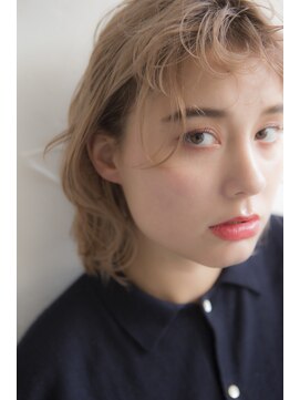 ミエルヘアーエスト 新宿店(mielhair est) ハイトーンウェーブボブ【新宿】