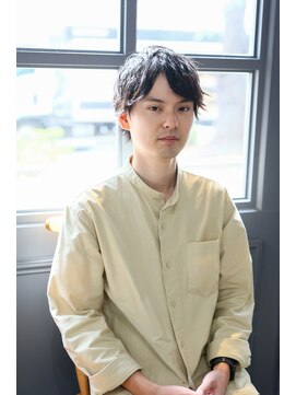 ニコ(NICO.) メンズショート／外ハネ波ウェーブ