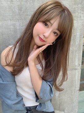 アイユー(ii+U) 薄め前髪&レイヤースタイル　ナチュラルベージュ　髪質改善