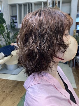 マハナ(Mahana by hair) 20代30代40代ボブパーマ前上がりショートボブ大人ウルフパーマ