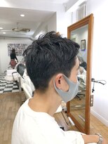 ヘッズ 本八幡店(HEADS)&nbsp;MEN'S HAIR  センターパート　ツイストスパイラル　コンマヘア