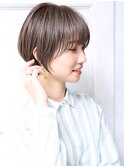 大人可愛い小顔ショコラアッシュ横顔美人くびれショートA4