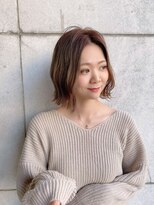 レーヴバイロンド 仙台(Reve by Lond)&nbsp;仙台韓国風美容室ショートボブ顔まわり外ハネタンバル盛り