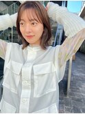 似合わせカット×シースルーバング×アースカラー×くびれヘア