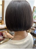 【都立大学 Border】ことりベージュシンプルボブ 