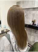 アッシュ系カラー+髪質改善トリートメント