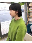 bob/黒髪/前髪あり