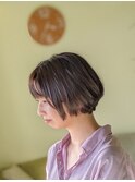 シフォン グラデーションボブ