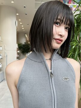ミンクス 原宿店(MINX) イメチェンヘアスタイル ハッシュカット フルバング 似合わせ