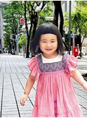 似合わせカットイメチェンぱっつん前髪キッズカットボブ
