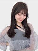 20代30代大人美人小顔ブリーチなし韓国ヘアアッシュブラック